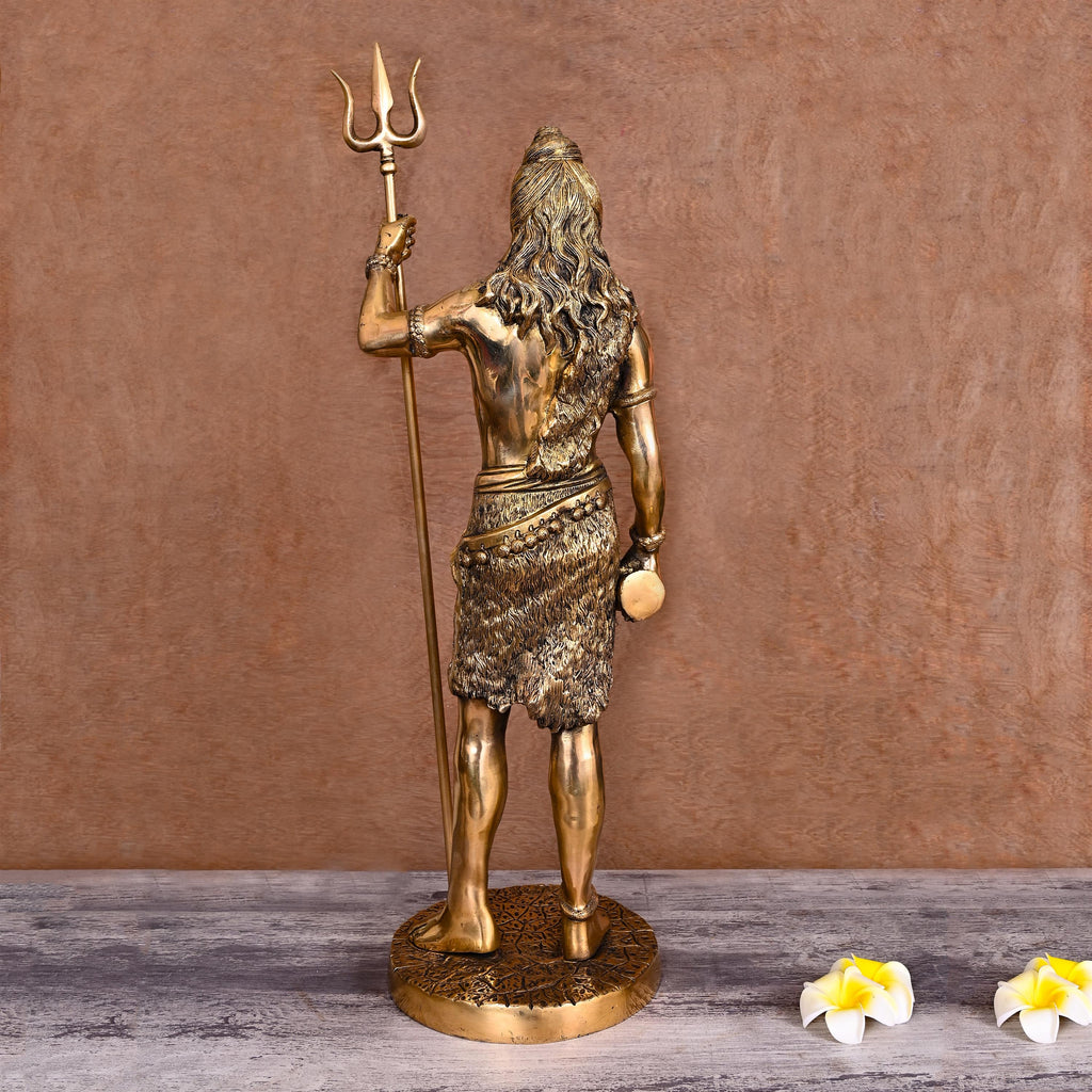 Brass Standing Shiva Statue (26 Inch) Vedansh Craft