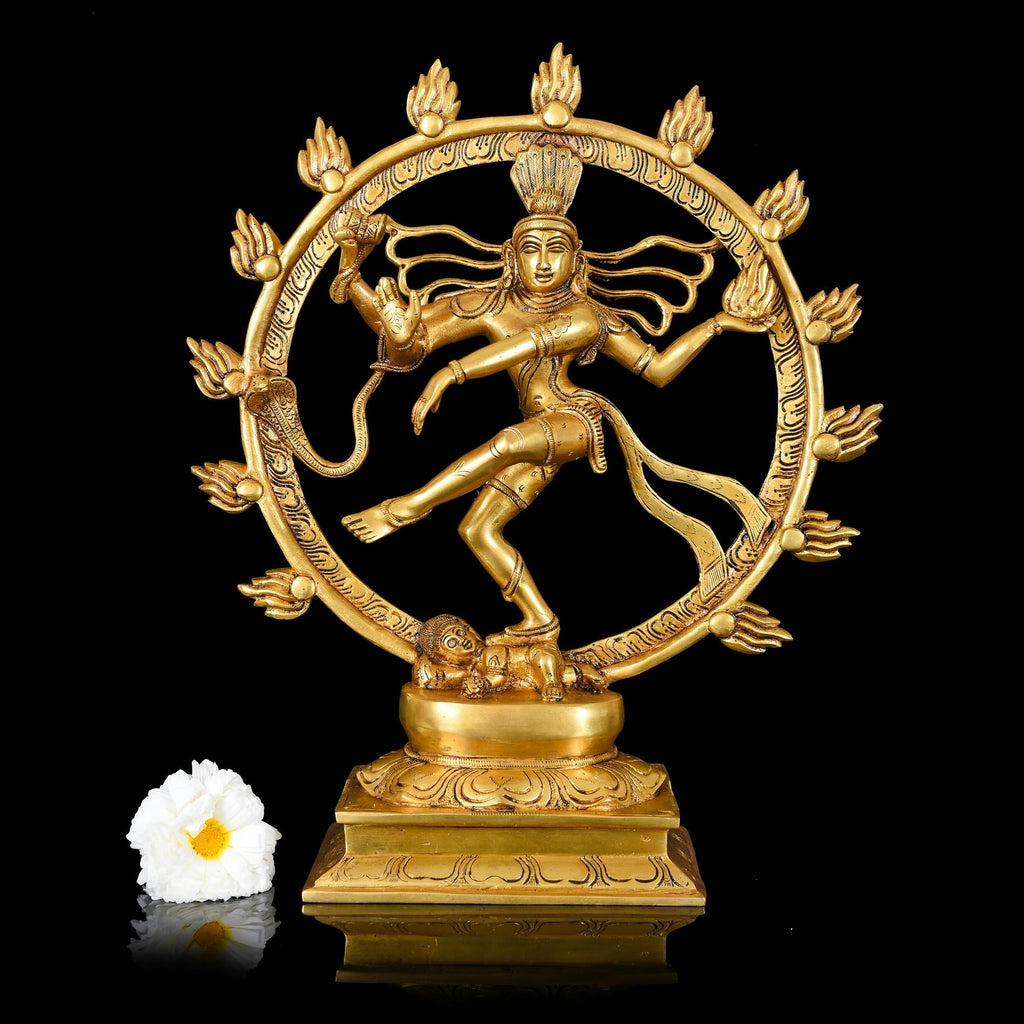 Brass Superfine Nataraja Dancing Shiva Idol (16.5 Inch) Vedansh Craft