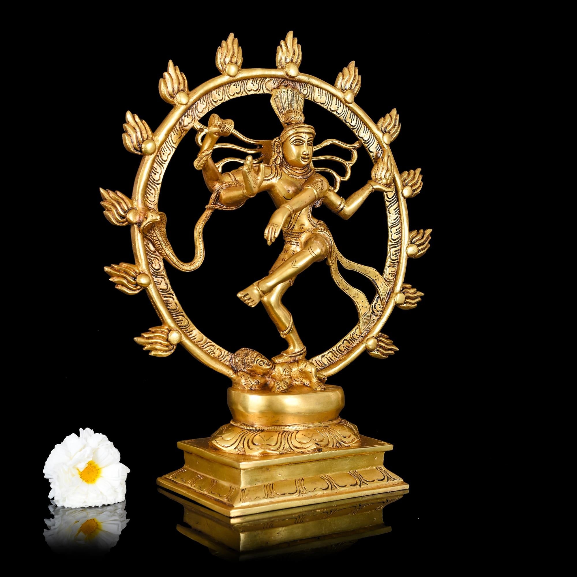 Brass Superfine Nataraja Dancing Shiva Idol (16.5 Inch) Vedansh Craft