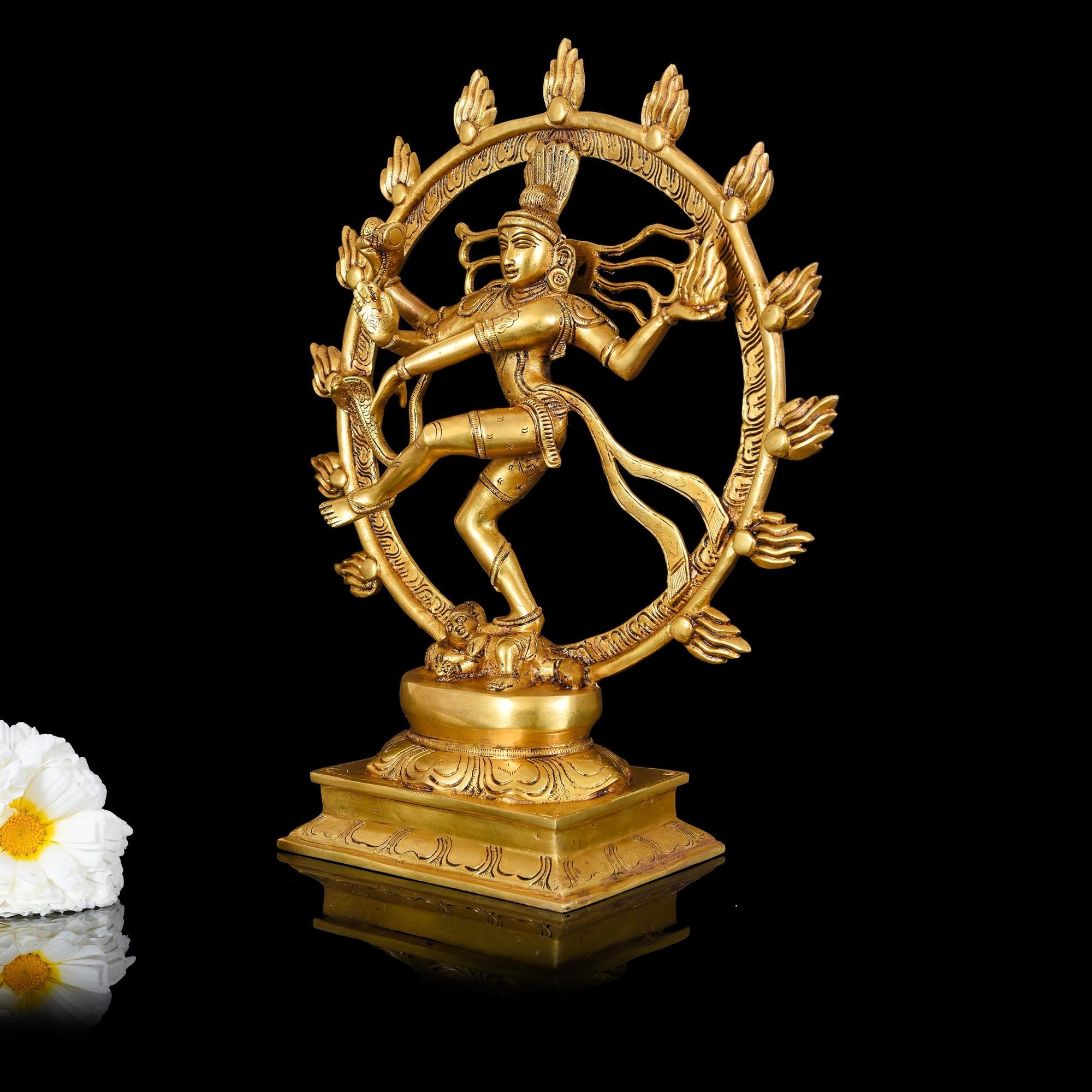 Brass Superfine Nataraja Dancing Shiva Idol (16.5 Inch) Vedansh Craft