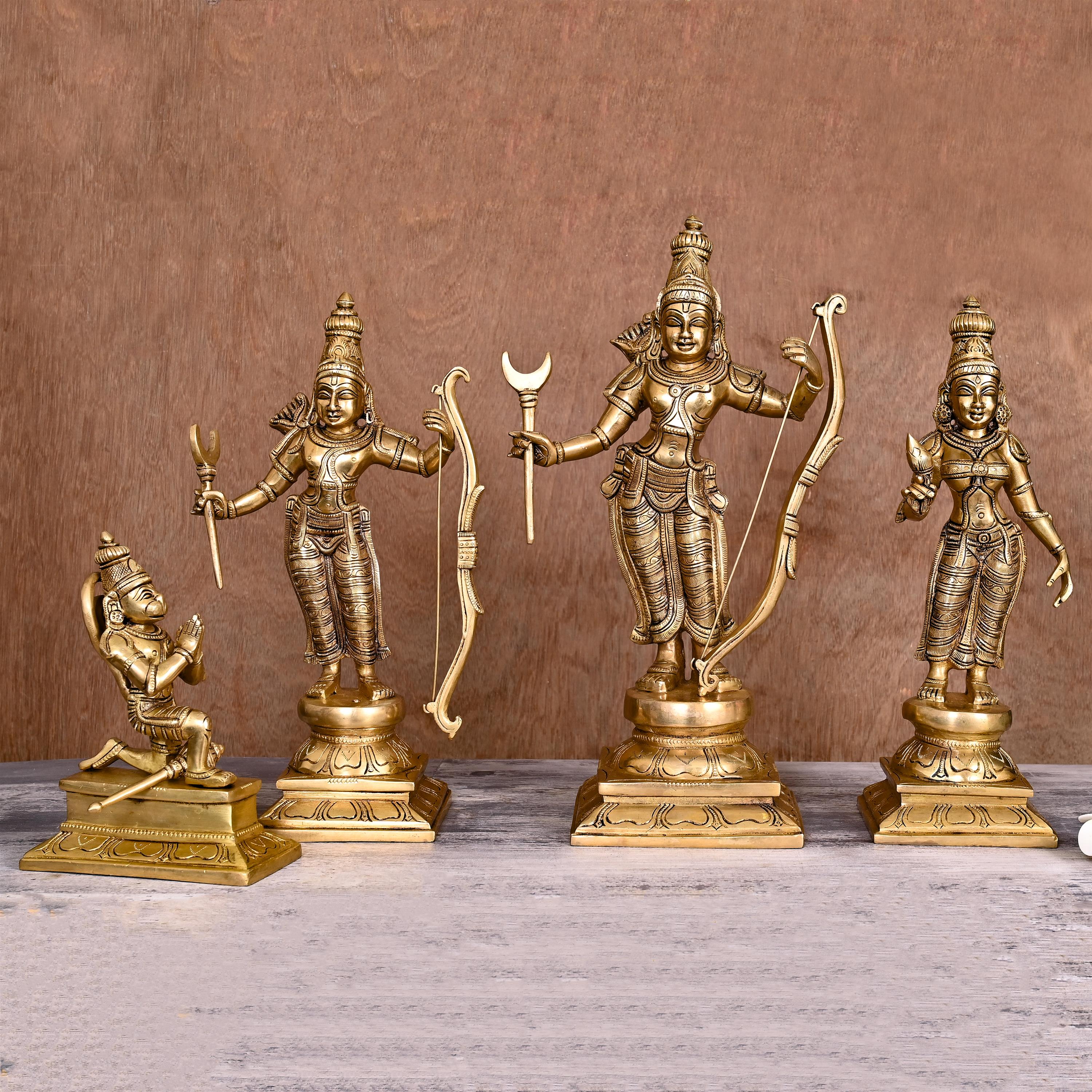 Brass Superfine Ram Darbar Statue Set (15 Inch) Vedansh Craft