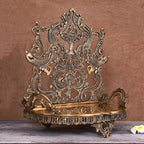 Brass Handcarved Singhasan (20 Inch) Vedansh Craft