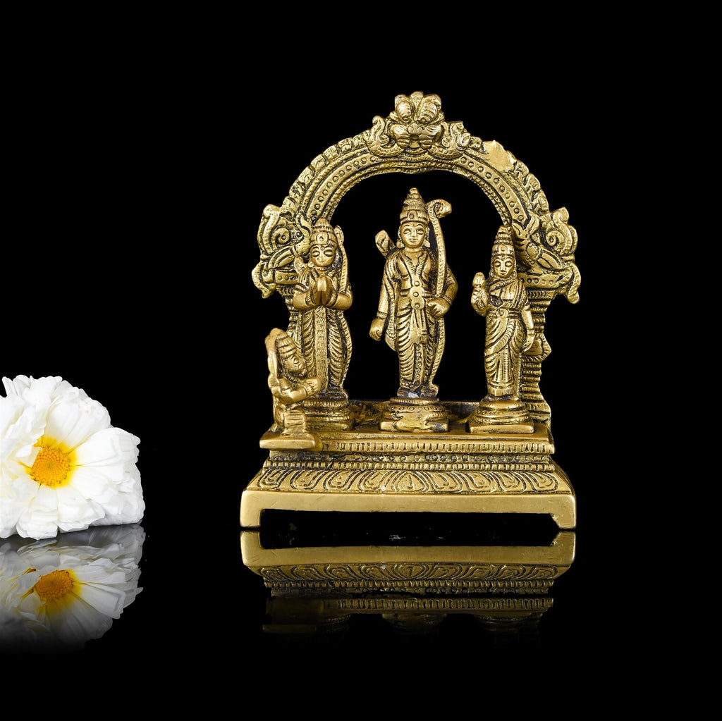 Brass Ram Darbar Statue (6.3 Inch) Vedansh Craft