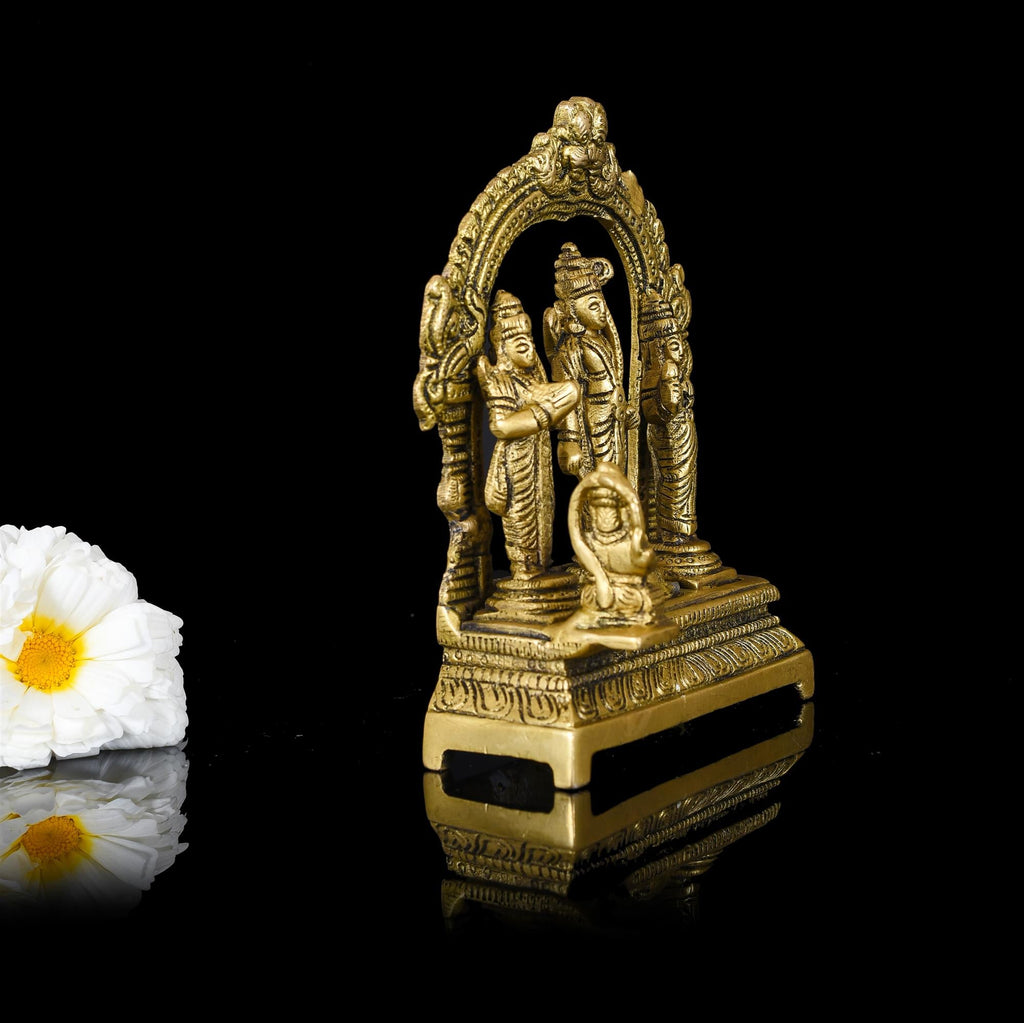Brass Ram Darbar Statue (6.3 Inch) Vedansh Craft