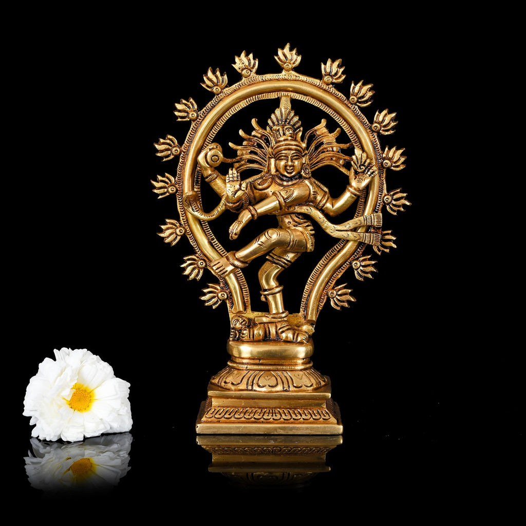 Brass Nataraja Dancing Shiva Superfine Idol (10 Inch) Vedansh Craft