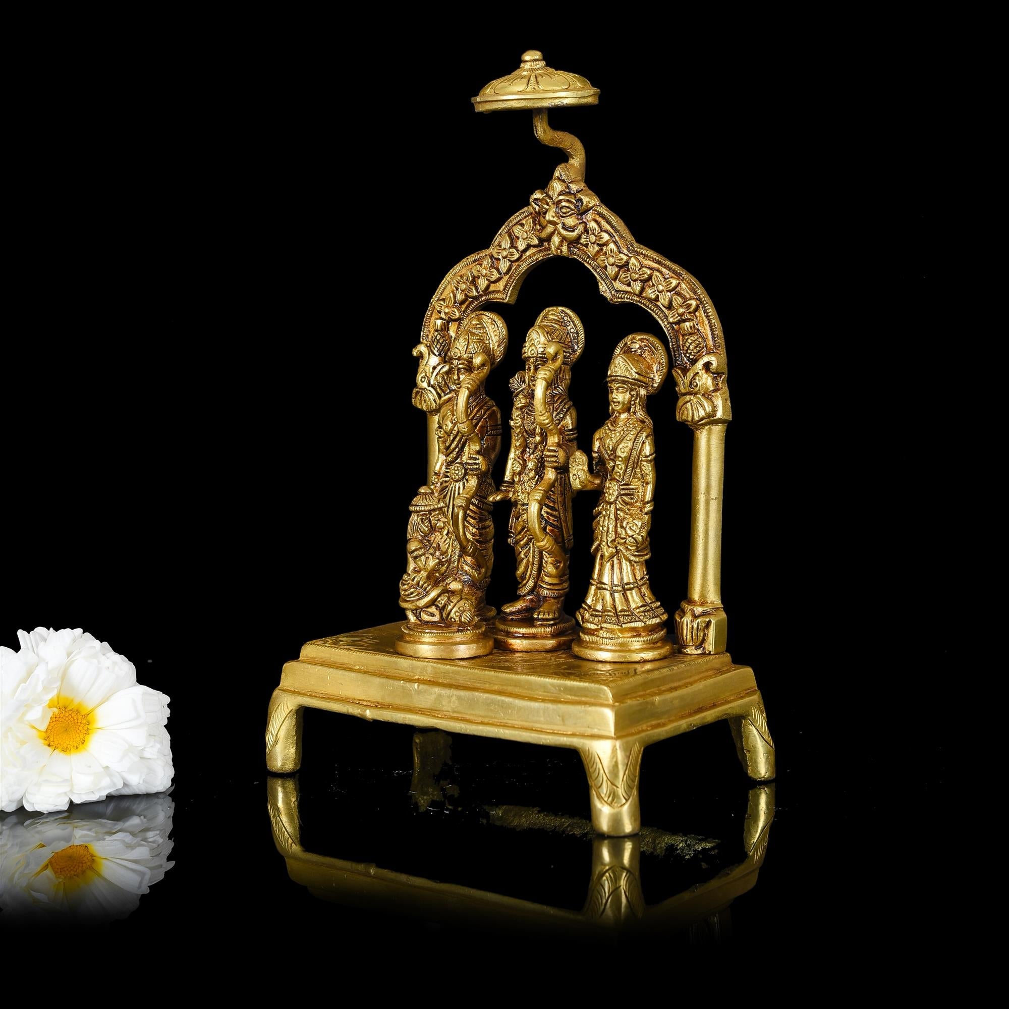 Brass Ram Darbar Superfine Idol (10 Inch) Vedansh Craft