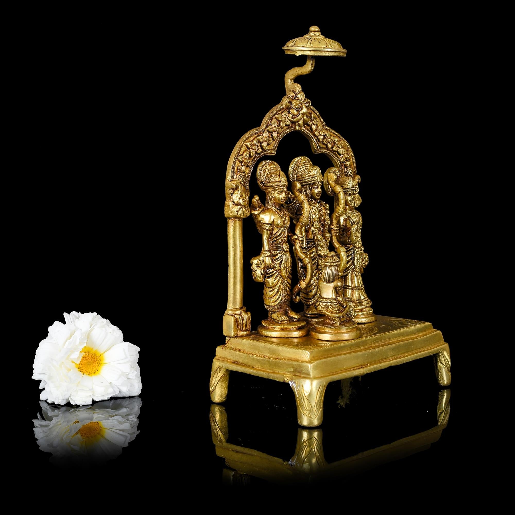 Brass Ram Darbar Superfine Idol (10 Inch) Vedansh Craft