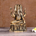 Brass Lord Brahma Statue (8.2 Inch) Vedansh Craft