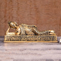 Brass Sleeping/Resting Buddha Statue (4.5") Vedansh Craft