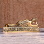 Brass Sleeping/Resting Buddha Statue (4.5") Vedansh Craft