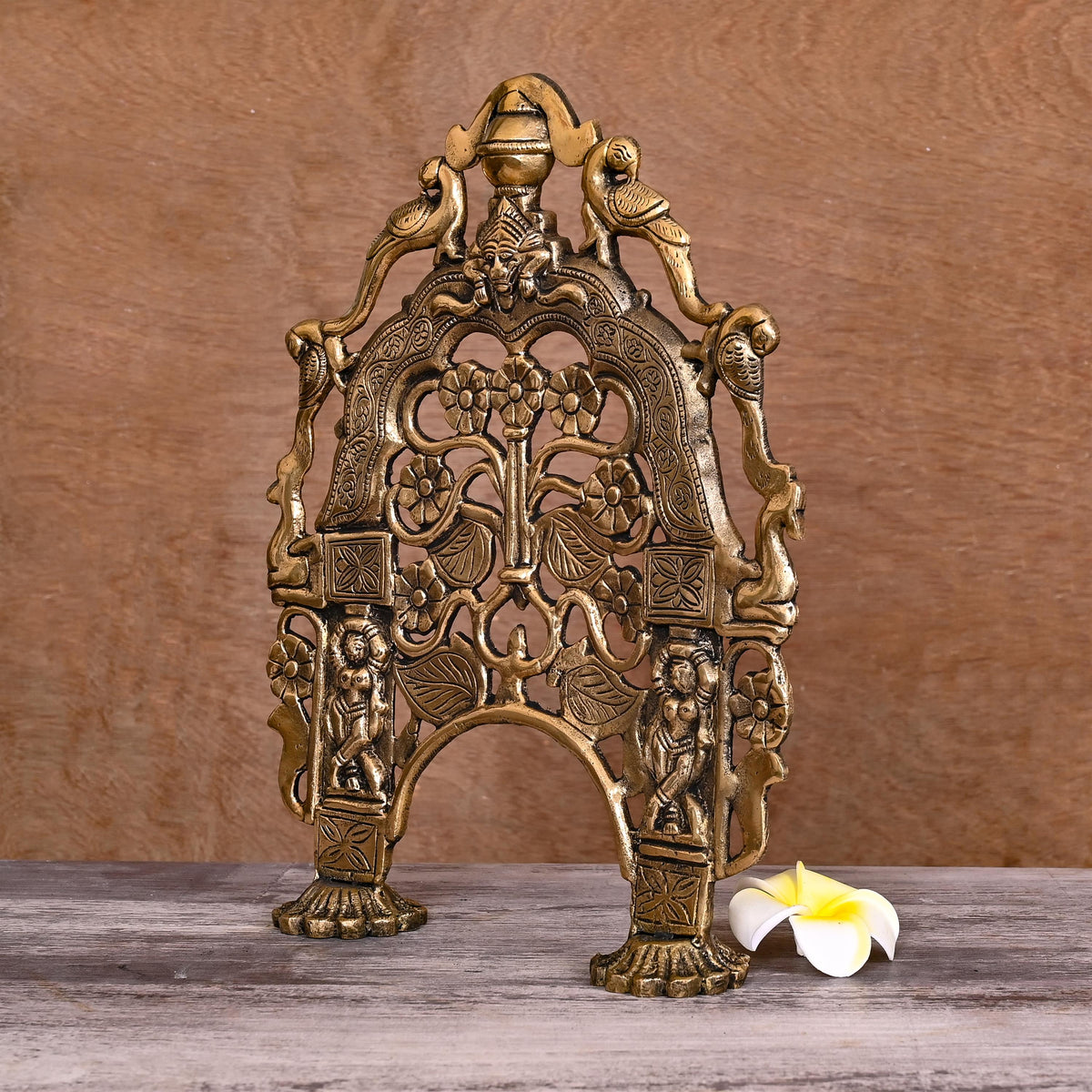 Brass Handcarved Prabhavali Frame (12 Inch) Vedansh Craft