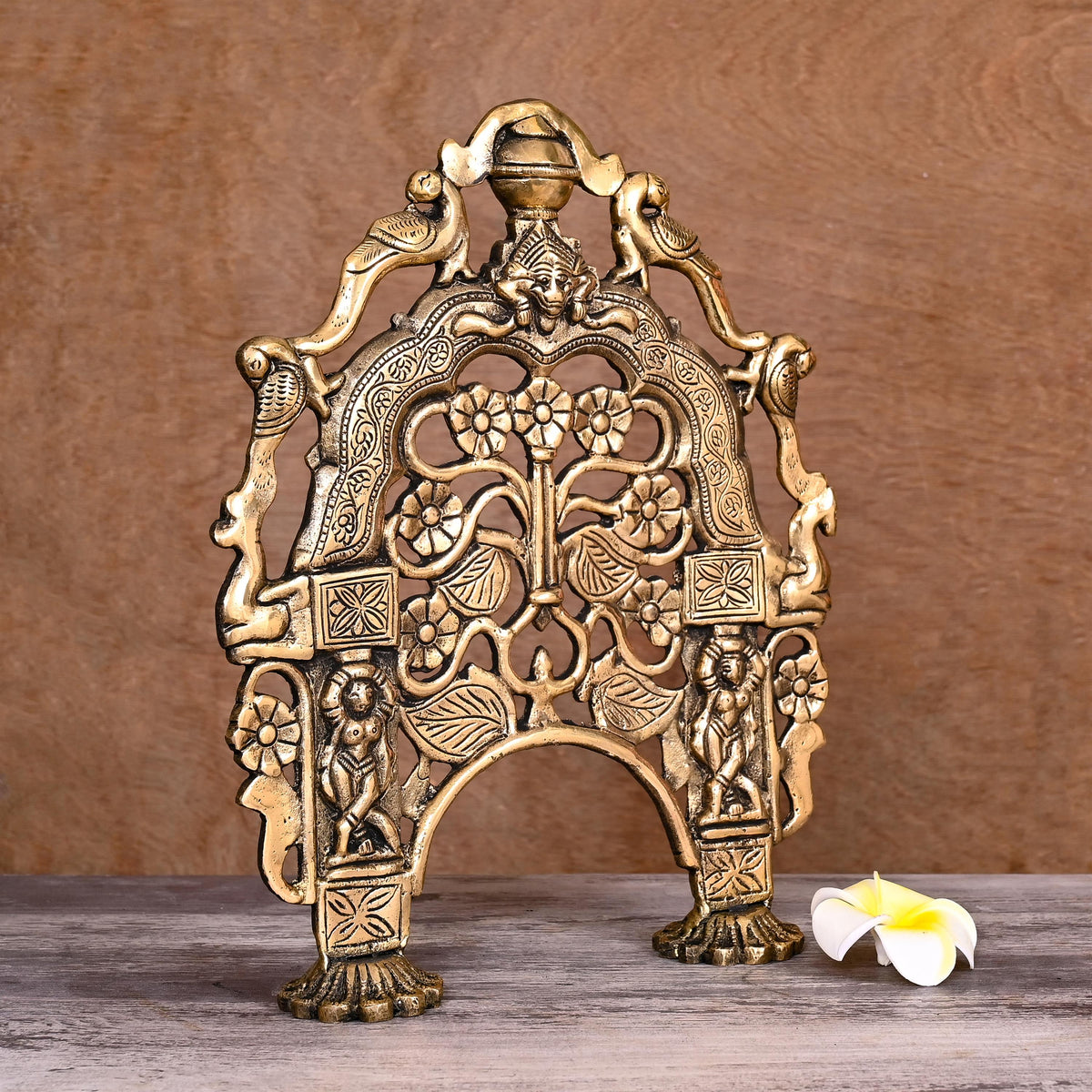 Brass Handcarved Prabhavali Frame (12 Inch) Vedansh Craft