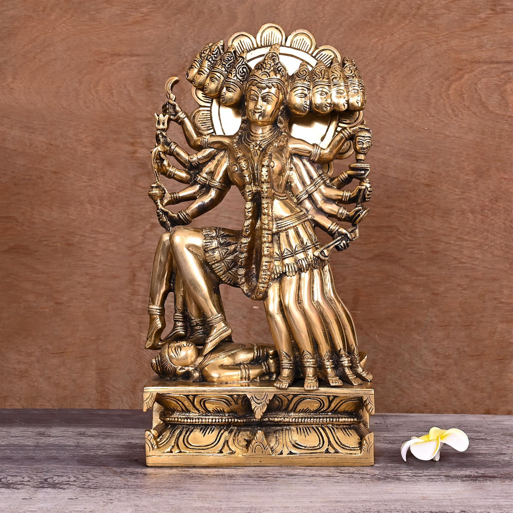 Brass Goddess Standing Kali Idol (15 Inch) Vedansh Craft