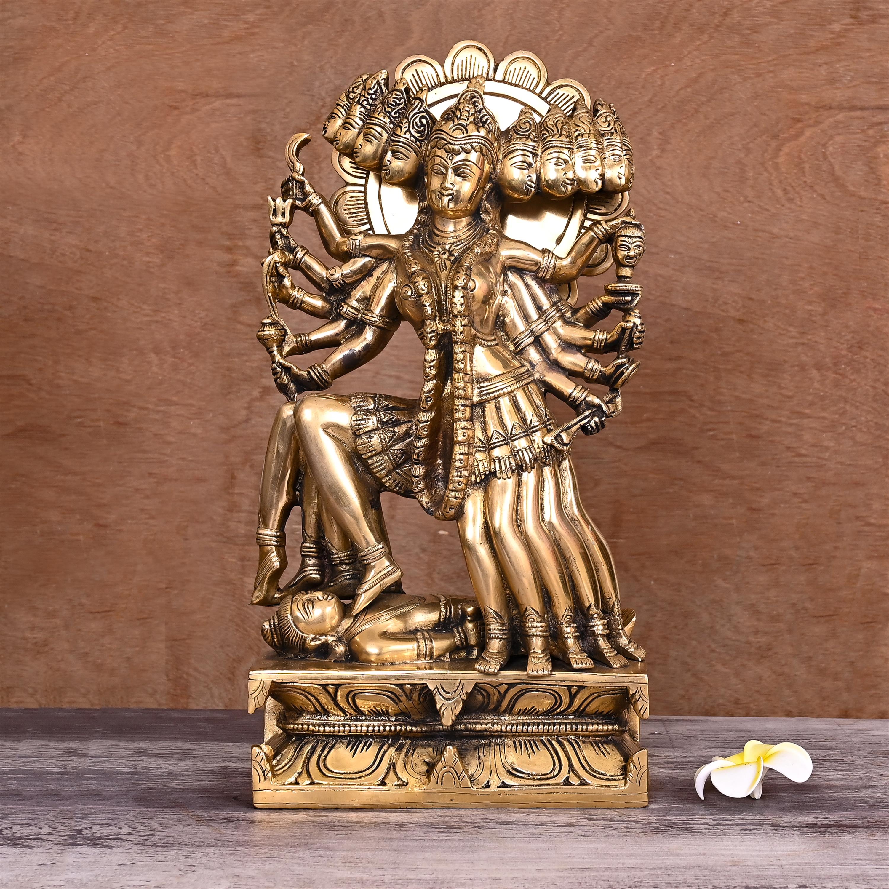Brass Goddess Standing Kali Idol (15 Inch) Vedansh Craft