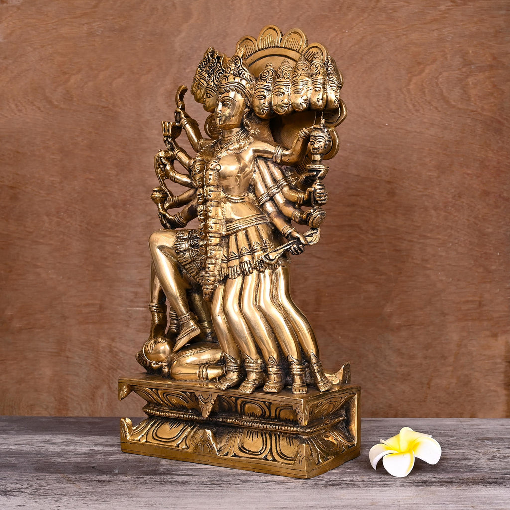 Brass Goddess Standing Kali Idol (15 Inch) Vedansh Craft
