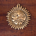Brass Sun Face Wall Hanging (8 Inch) Vedansh Craft