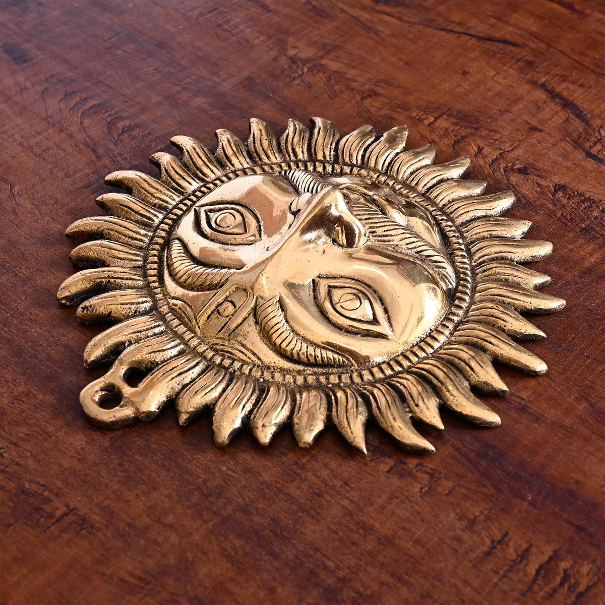 Brass Sun Face Wall Hanging (8 Inch) Vedansh Craft