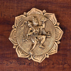 Brass Lord Hanuman Wall Hanging (7.5 Inch) Vedansh Craft
