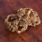 Brass Superfine Yali/kirtimukha Face Wall Hanging (4 Inch) Vedansh Craft