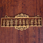 BRASS Dashavatara / VISHNU AVATAR WALL HANGING (9.5") Vedansh Craft