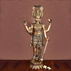 Brass Standing Lord Vishnu Statue (41 Inch) Vedansh Craft