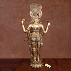 Brass Standing Lord Vishnu Statue (41 Inch) Vedansh Craft