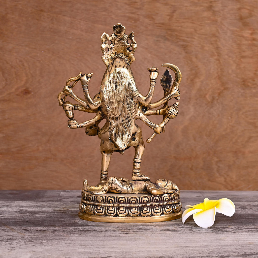 BRASS GODDESS STANDING KALI IDOL (9") Vedansh Craft