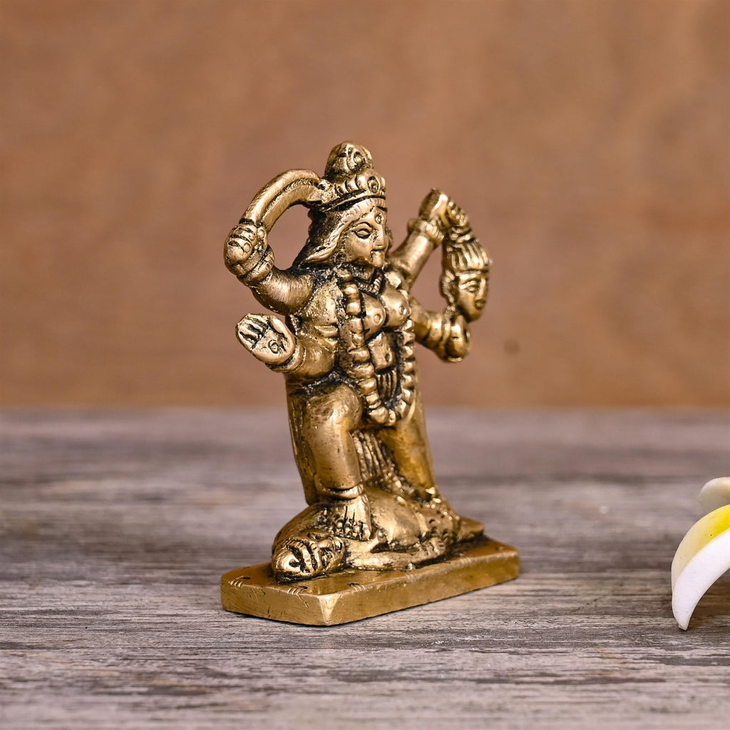 Brass Standing Kali Maa Idol (2.5 Inch) Vedansh Craft