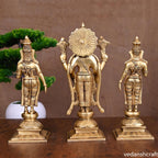 BRASS LORD BALAJI WITH SRI DEVI AND BHUDEVI SET (11.2 Inch) Vedansh Craft
