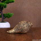 Brass Lord Vishnu And Lakshmi Conch Vedansh Craft