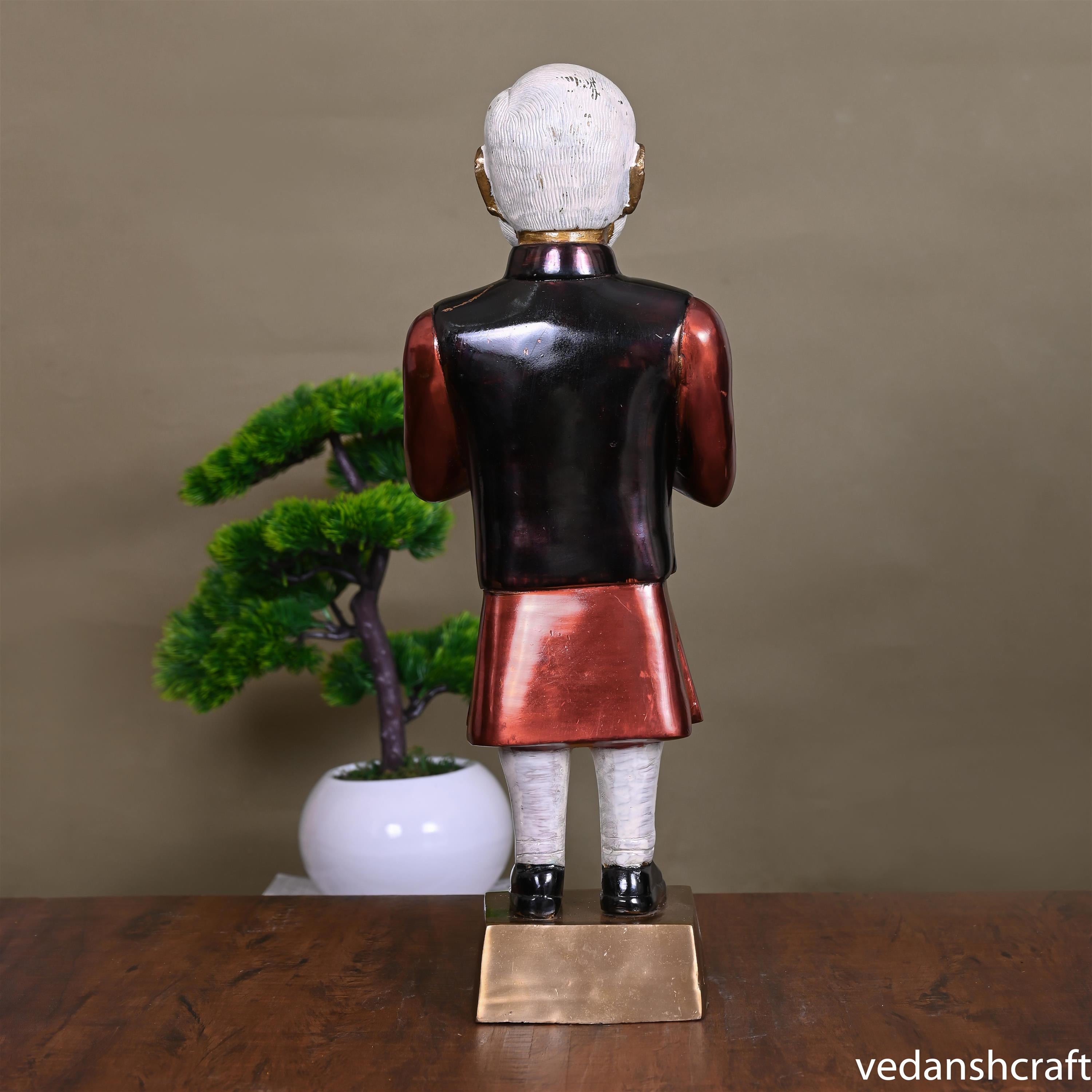 Brass Pm Narendra Modi Statue (18.5 Inch) Vedansh Craft