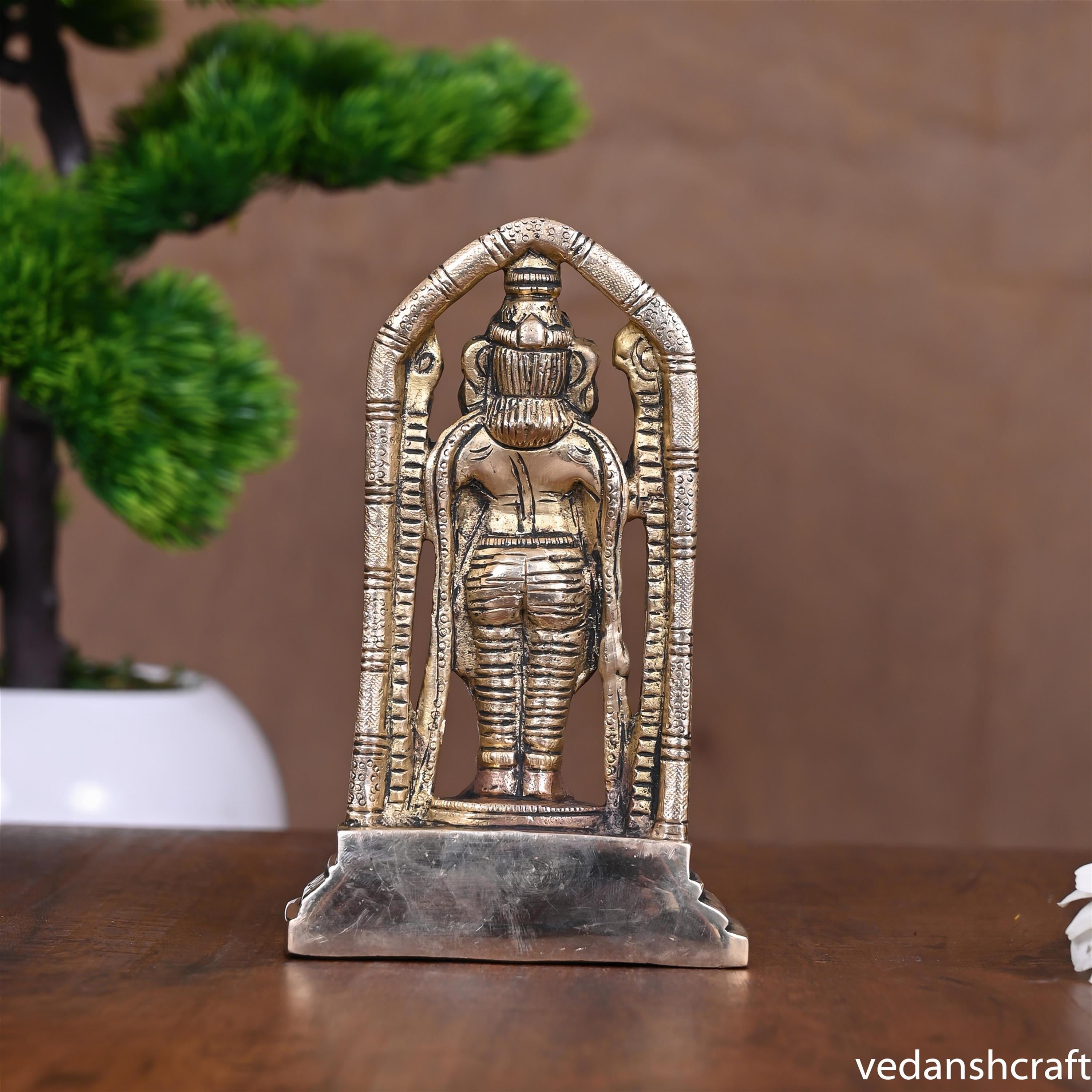 Brass Tirupati Balaji/Venkateshwar Idol (5.8 Inch) Vedansh Craft