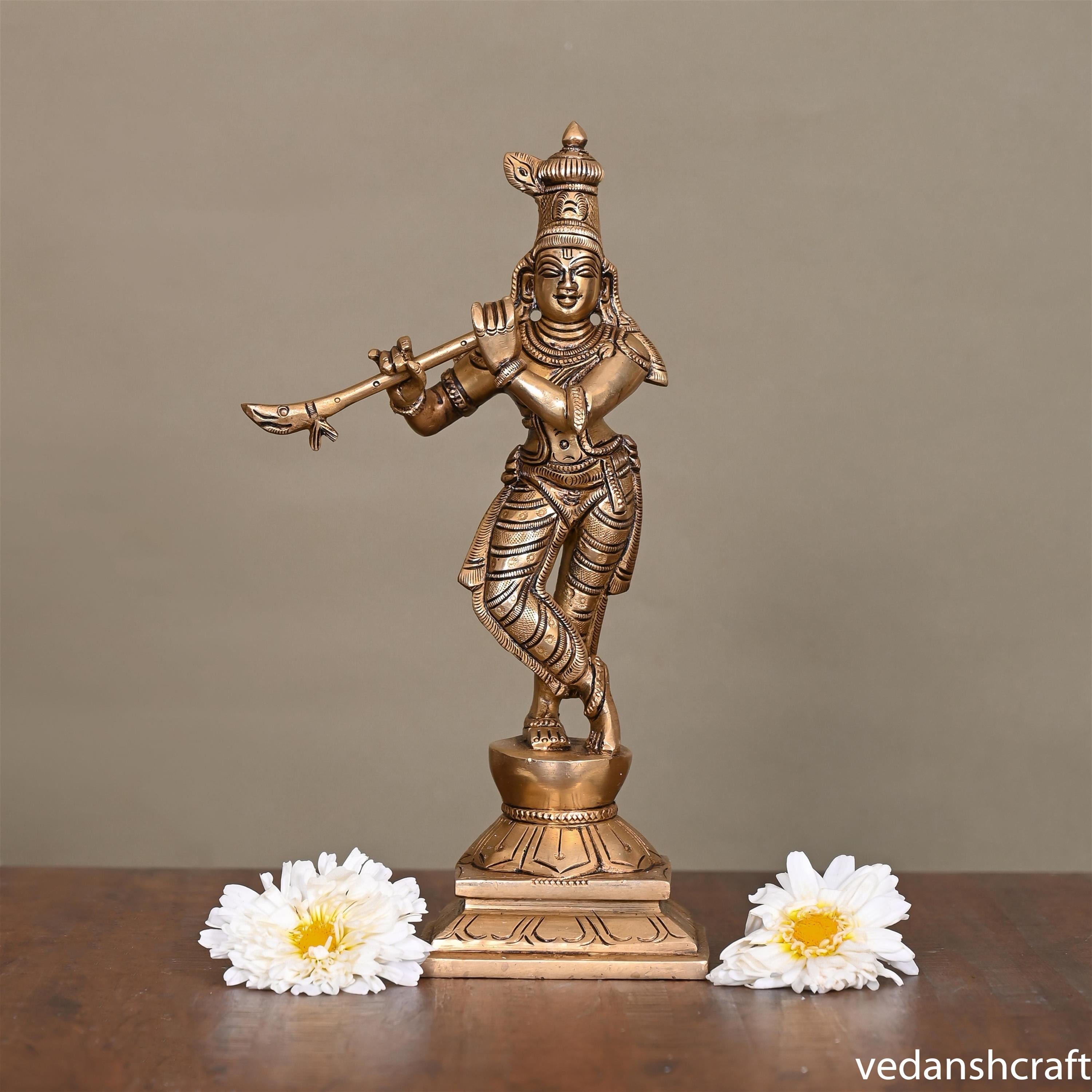 Brass Superfine Dashavatara /Vishnu Avatars Statue Set (10 Inch) Vedansh Craft