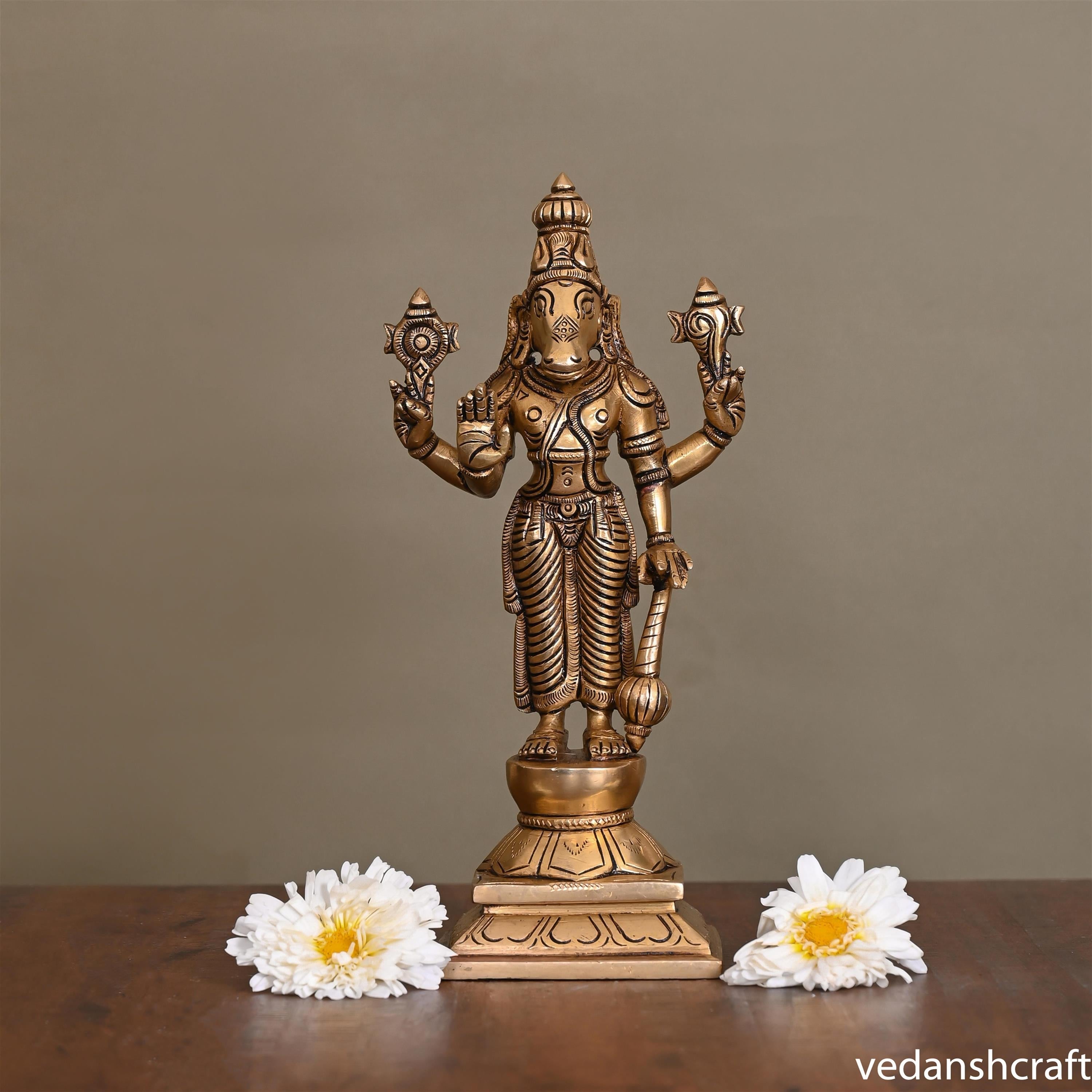 Brass Superfine Dashavatara /Vishnu Avatars Statue Set (10 Inch) Vedansh Craft
