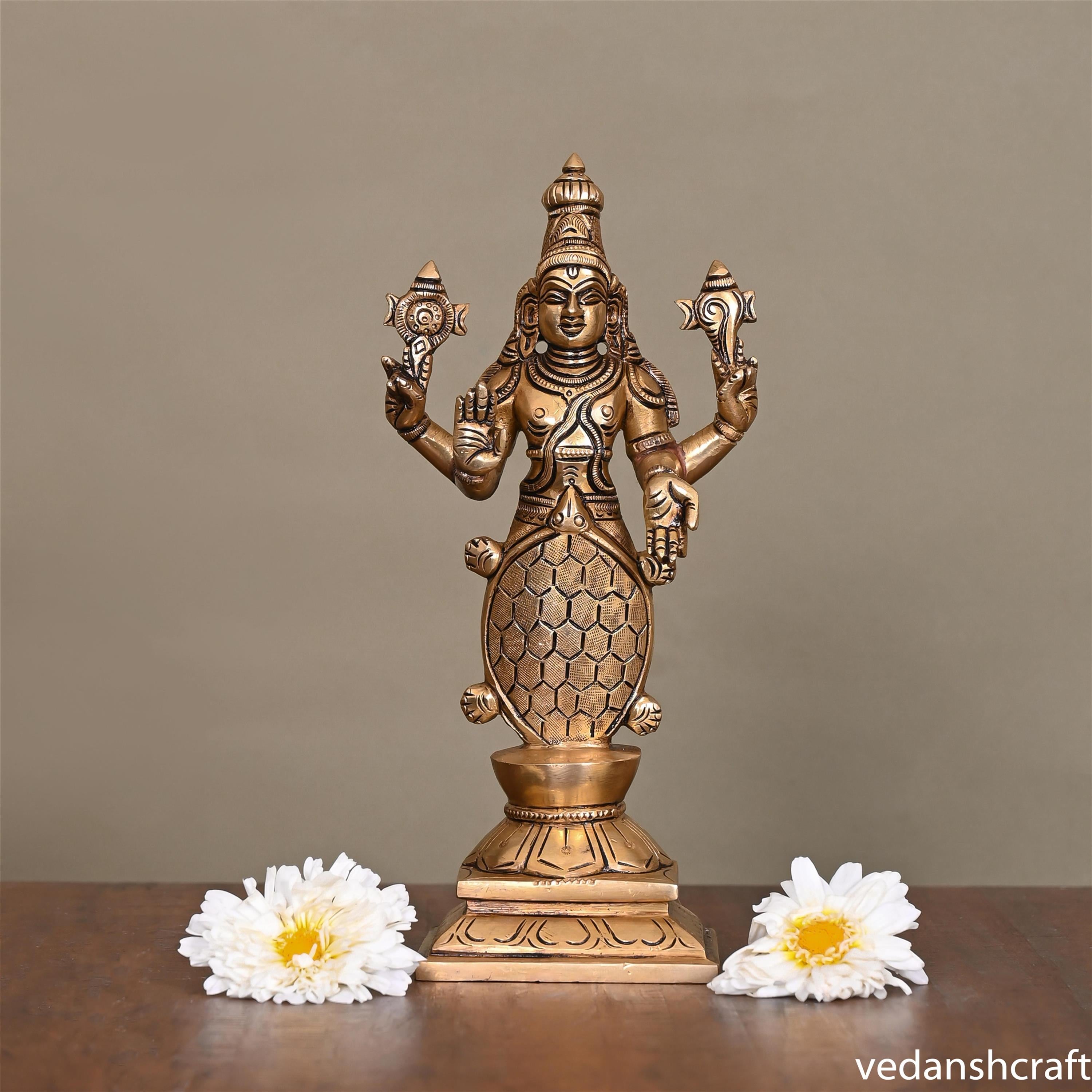 Brass Superfine Dashavatara /Vishnu Avatars Statue Set (10 Inch) Vedansh Craft