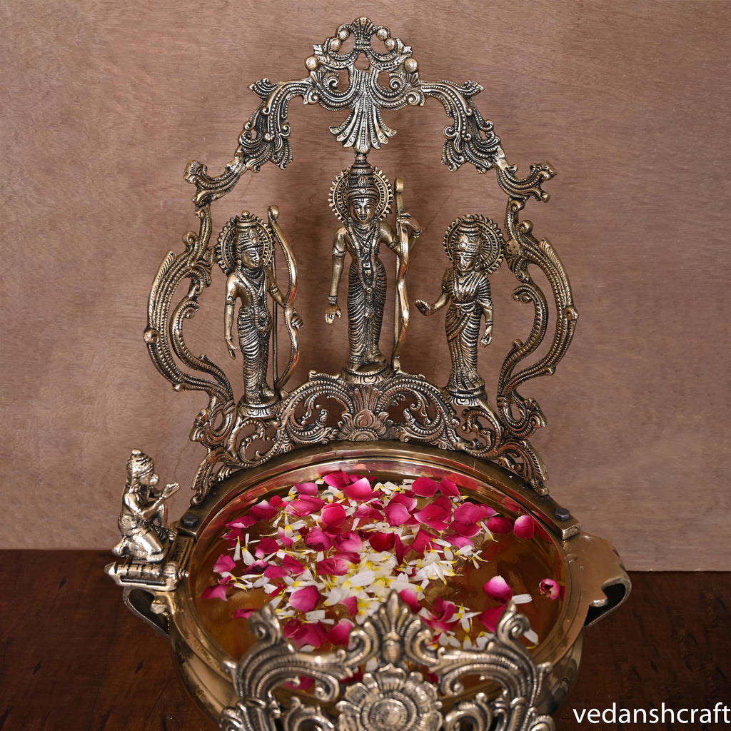 Brass Traditional Ram Darbar Urli (21.5 Inch) Vedansh Craft