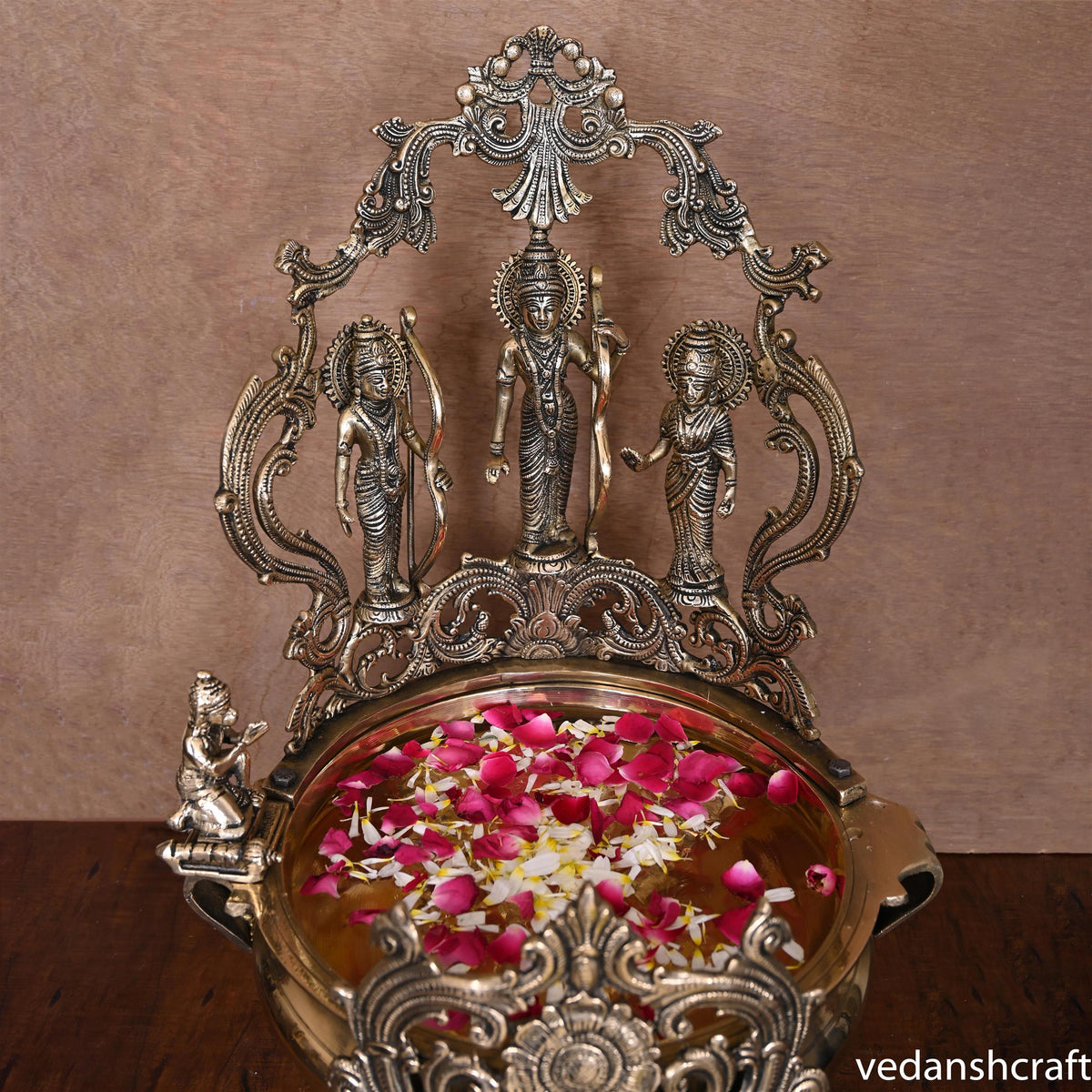 Brass Traditional Ram Darbar Urli (21.5 Inch) Vedansh Craft