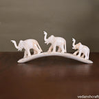 Elephant Family Showpiece (3.2 Inch) Vedansh Craft