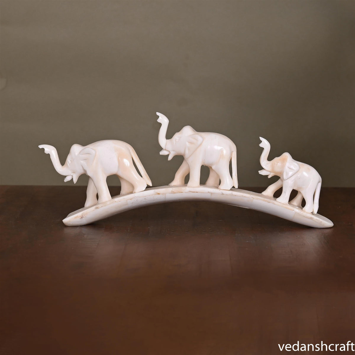 Elephant Family Showpiece (3.2 Inch) Vedansh Craft