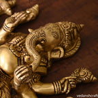 Brass Lord Ganesha Wall Hanging (13 Inch) Vedansh Craft