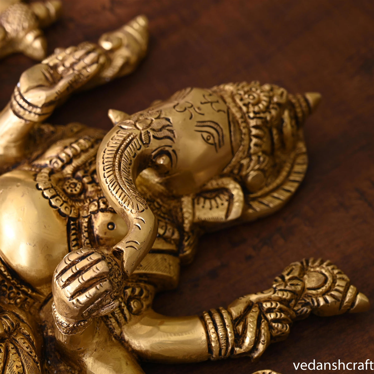 Brass Lord Ganesha Wall Hanging (13 Inch) Vedansh Craft