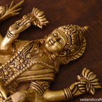 Brass Goddess Lakshmi Wall Hanging (13 Inch) Vedansh Craft