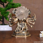 Brass Sitting Panchmukhi Hanuman Idol (7") Vedansh Craft