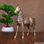 Brass Royal Horse Statue Vedansh Craft