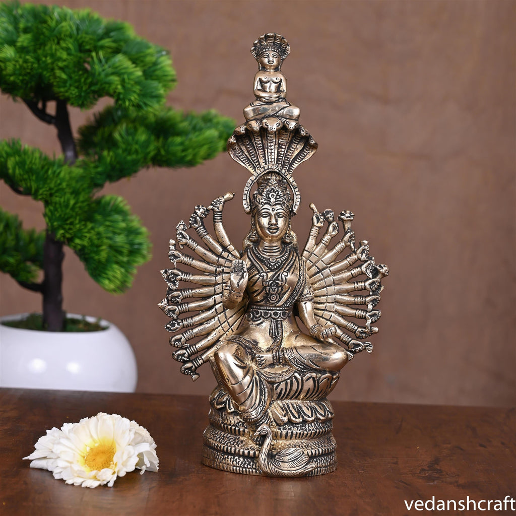 Brass Goddess Padmavati Idol (11 Inch) Vedansh Craft