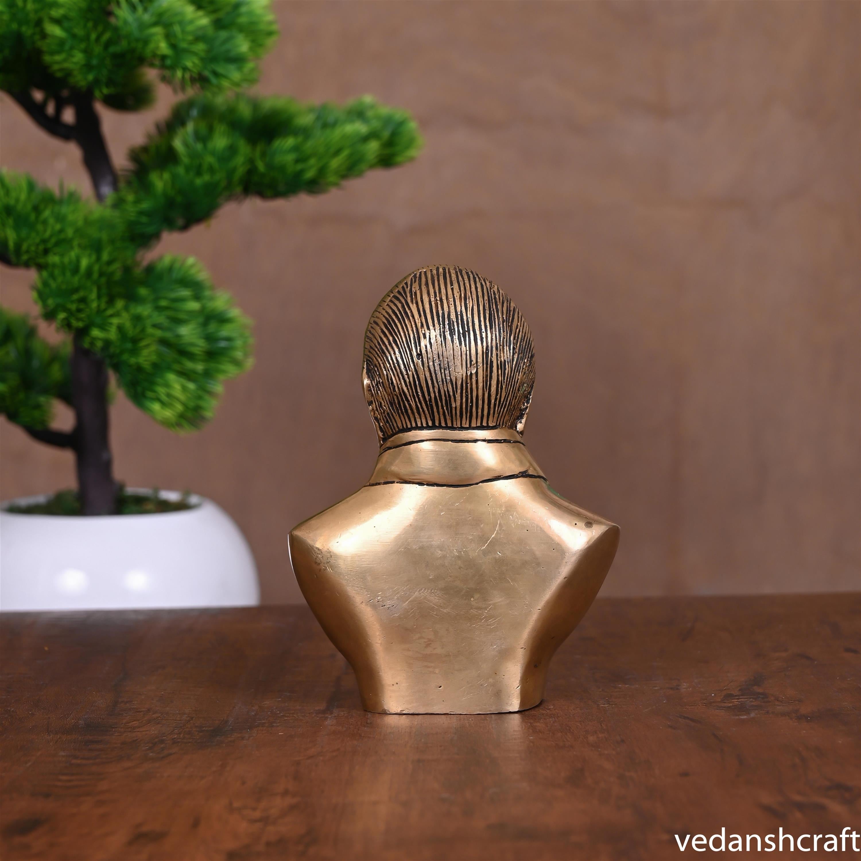 Brass Bhimrao Ambedkar Bust Statue (5.8") Vedansh Craft
