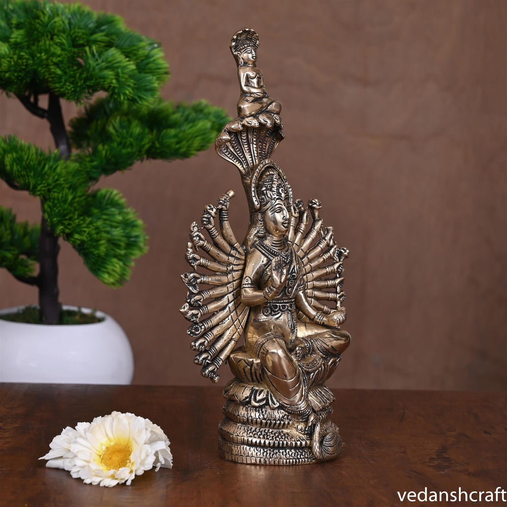 Brass Goddess Padmavati Idol (11 Inch) Vedansh Craft