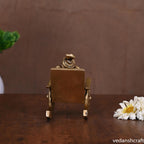 Brass Superfine Ganesha Resting On Chair (4.5 Inch) Vedansh Craft