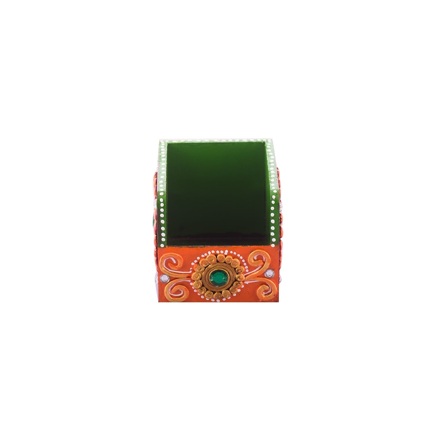 Papier-Mache Wooden Decorative Premium Pen Stand Utility Box Kafalo