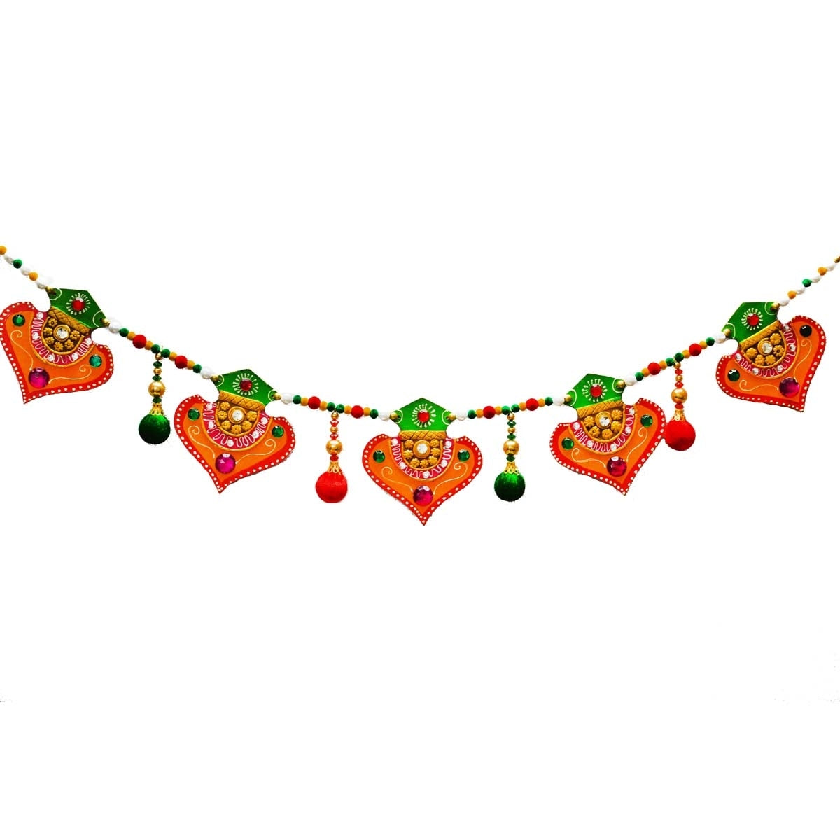 Papier-Mache Colorful Bandarwal - Door Hanging Kafalo